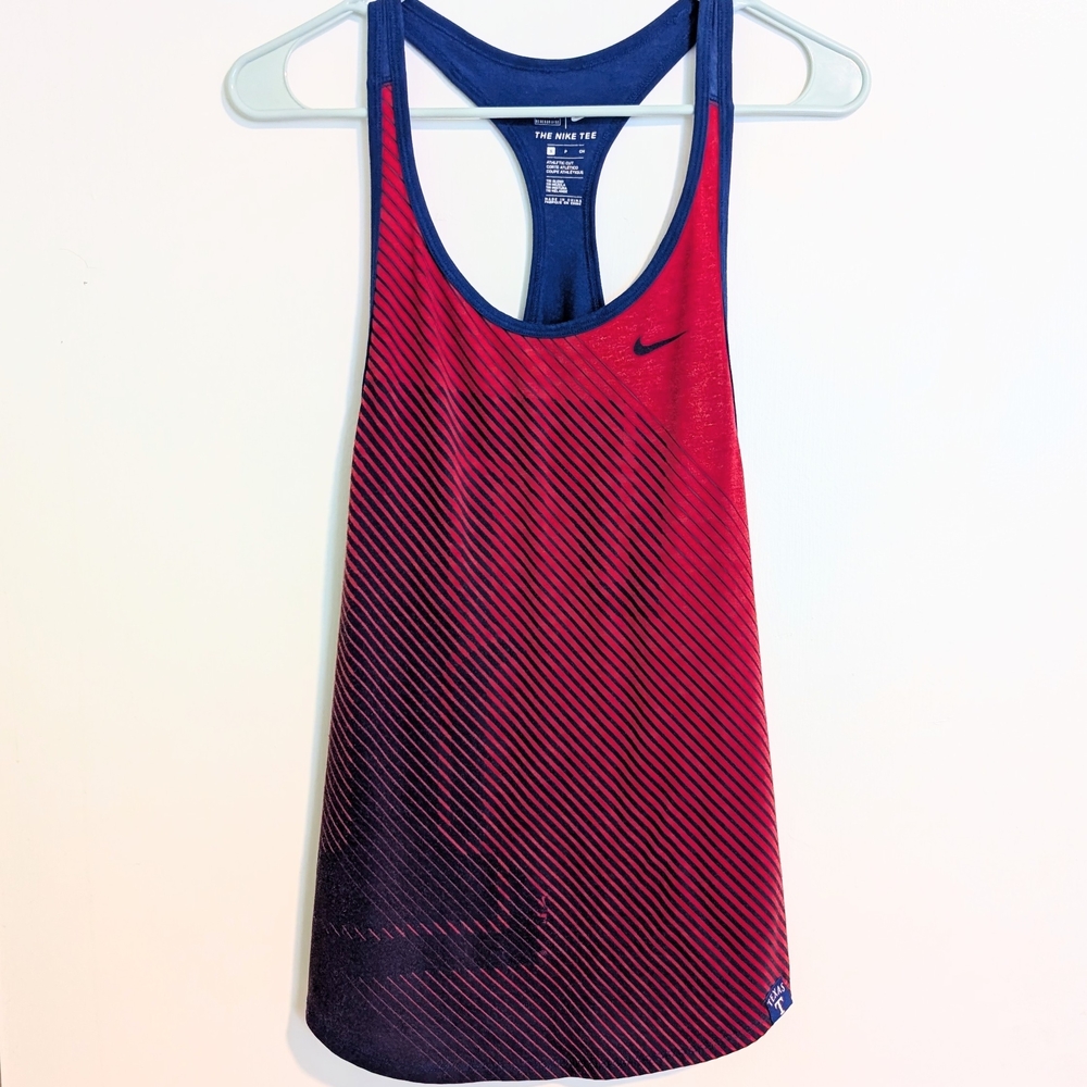The Nike Tee Texas Rangers Women's Razorback Tank Top Small